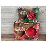 Pack of Tomato Paste and Tomato Sauce
