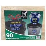 Large Heavy Duty Yard Bags, 90 Count