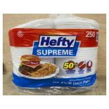 Hefty Supreme 250 Count Lunch Plates