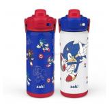 Zak Designs Sonic the Hedgehog Straw Bottle Set