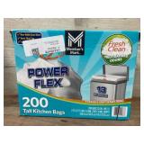 200 Tall Kitchen Power Flex Bags With 13-Gallon Ca