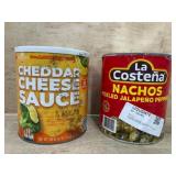 Cheddar Cheese Sauce and Nachos Jalapenos
