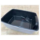 Gray Cat Litter Box With Scoop