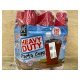 Heavy Duty Party Cups, 240 Count