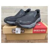 Menï¿½s Black Slip-On Shoes, Size 12