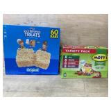 Kelloggs Rice Krispies Treats and Motts Vari