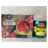 Tomato Sauce and Canned Corn Set