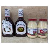 Barbecue Sauce and Mayonnaise Assortment