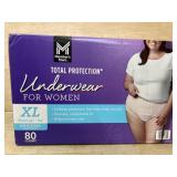 Womens Protective Underwear, 80 Count