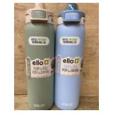 2 Ello Flip-Top Water Bottles