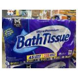 45 rolls bath tissue purple pack