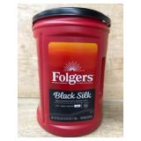 Folgers Black Silk Ground Coffee Container