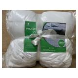 Queen Microfiber Duvet in White