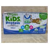 Orgain Kids Nutritional Shake, Vanilla, 18 Pack