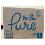 Pampers Pure Baby Diapers, Size 1