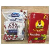Ocean Spray Cranberries and Sun-Maid Raisins