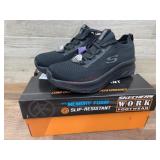 Skechers Ladies Black Work Sneakers, Size 7.5