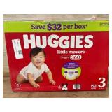 Huggies Little Movers 192 Diapers Size 3