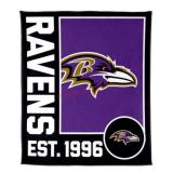Logo Brands Baltimore Ravens Plush Blanket