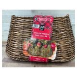 Wicker Woven Christmas Tree Collar