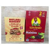 Fruit Bars and Raisins