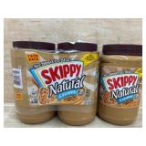 Skippy Natural Creamy Peanut Butter Lot