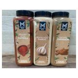 Seasoning Set: Paprika, Garlic, Cinnamon