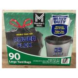 Heavy Duty Power Flex Trash Bags, 90 Count