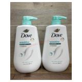 Dove Sensitive Hypoallergenic Body Wash Duo
