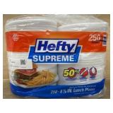 Hefty Supreme 8 7/8 in. Lunch Plates, 250 Ct.