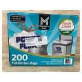 200 Tall Kitchen Bags with Drawstring