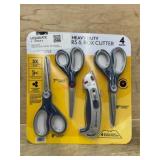 Heavy Duty Scissors and Box Cutter Set