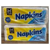Pack of 2 Sets of 300 Napkins