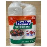 Hefty Supreme 12 oz Bowls, 300 Count