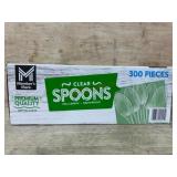 300 Clear Plastic Spoons