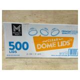 500 Clear Dome Lids for Cups