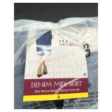 Ladies size 8 denim midi skirt