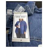 Ladies 1x nine west denim shirt