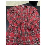Ladies xs tiered flannel dress