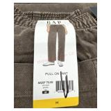 Ladies medium gap pull on pants