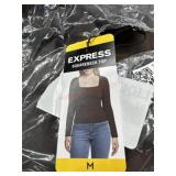 Ladies medium express square neck top
