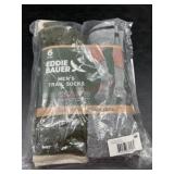 Mens 6 pack Eddie Bauer trail socks