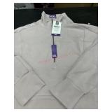 Ladies xxl half zip pull over