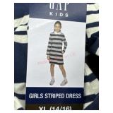 Girls 14/16 gap striped dress