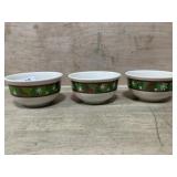 LONGABERGER 3 SMALL BOWLS