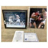 Signed Joe Frazier and Muhammad Ali 8x10 picture