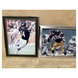 Signed Walter Payton and Franco Harris 8x10