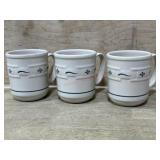 LONGABERGER 3 MUGS