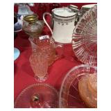 DEPRESSION GLASS LOT  17 PIECES