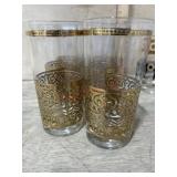 MCM GLASS 2 SETS  SET OF 6 AND SET OF 5